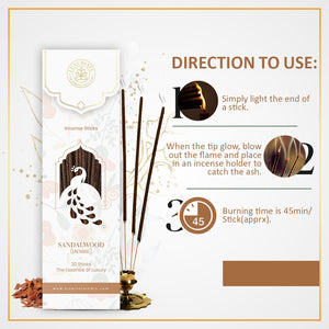 Sandalwood Incense Stick - LUXURIATE