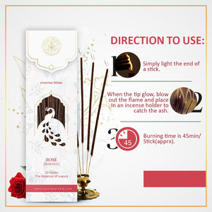 Rose Incense Stick - LUXURIATE