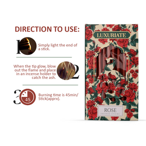 Rose Bambooless Incense Stick - LUXURIATE