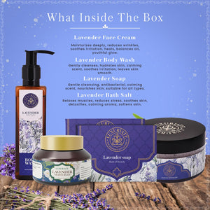 Lavender Skin & Bath Gift Set Box 5PC