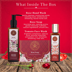 Rose Skin Care Gift Set Box 3PC