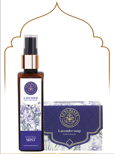 Lavender Bath Essential Combo (Pack of 2) Soap, Face Mist - LUXURIATE