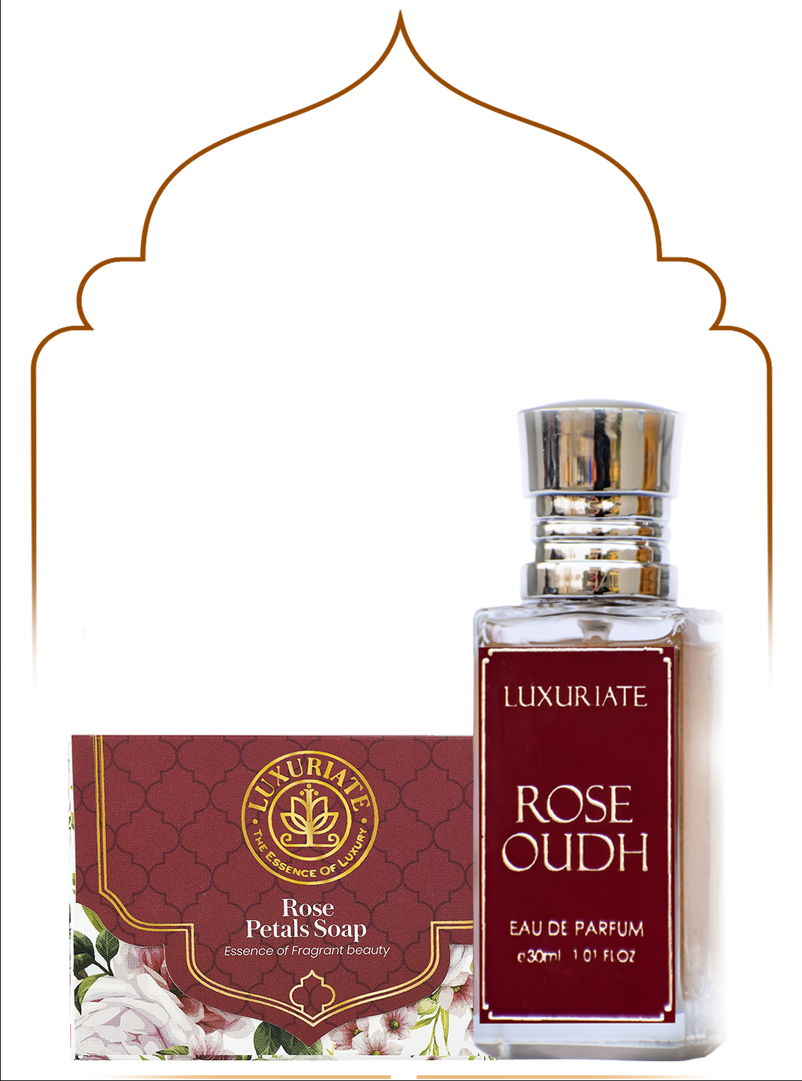 Rose Fragrance Combo (Pack of 2) Soap, Perfume - LUXURIATE