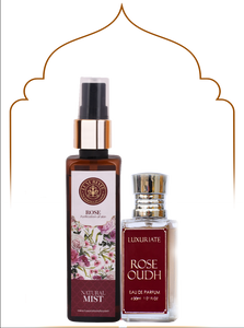 Rose Fragrance Combo (Pack of 2) Face Mist, Perfume - LUXURIATE