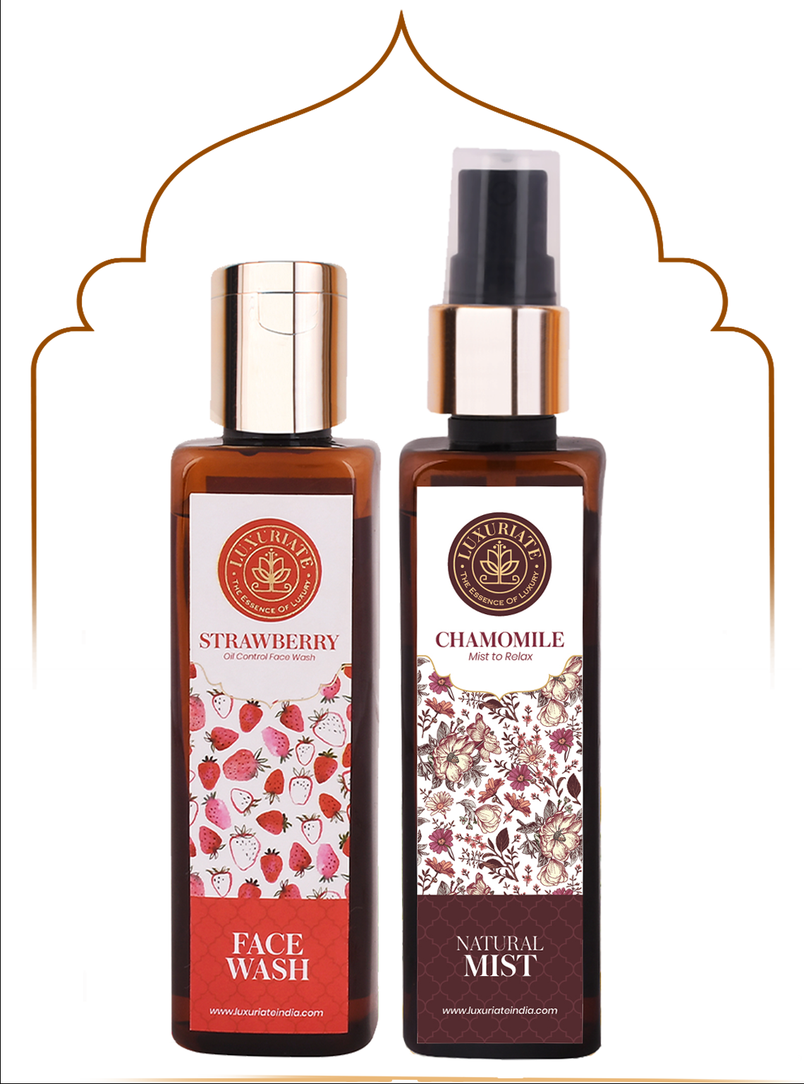 Strawberry Face Care Combo (Pack of 2) Face Wash, Face Mist - LUXURIATE