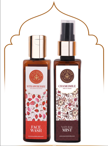 Strawberry Face Care Combo (Pack of 2) Face Wash, Face Mist - LUXURIATE