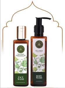 Tea Tree Skin & Bath Combo (Pack of 2) Face Wash, Body Wash - LUXURIATE