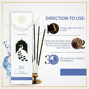 Aqua Breeze Incense Stick - LUXURIATEAqua Breeze Incense StickIncense StickLUXURIATELUXURIATE