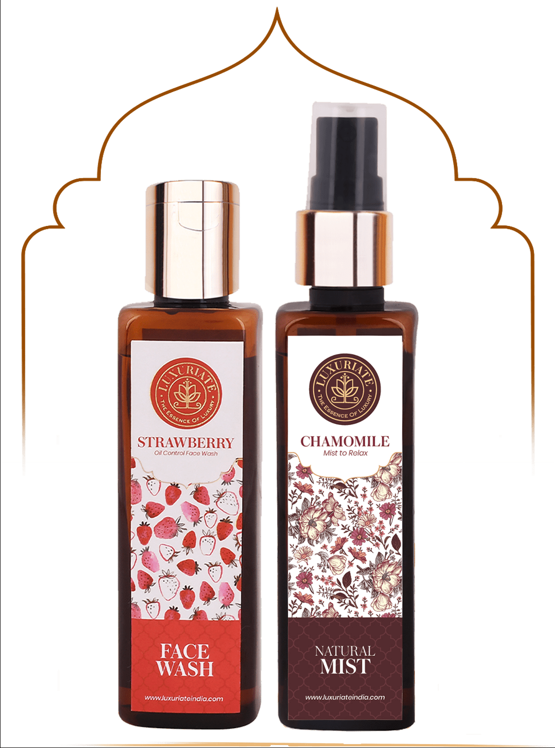 Strawberry Face Care Combo (Pack of 2) Face Wash, Face Mist - LUXURIATEStrawberry Face Care Combo (Pack of 2) Face Wash, Face MistComboLUXURIATELUXURIATE