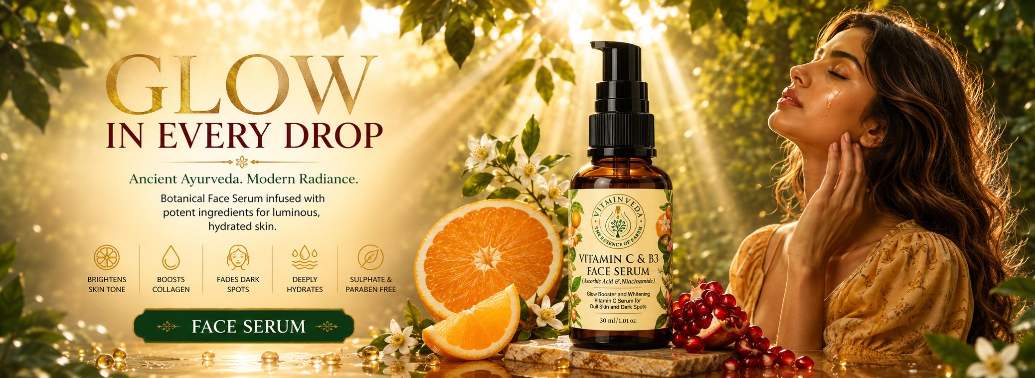 VITMINVEDA Vitamin C & B3 Face Serum