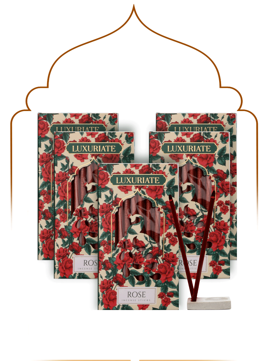 Rose Bambooless Incense Pack of 5