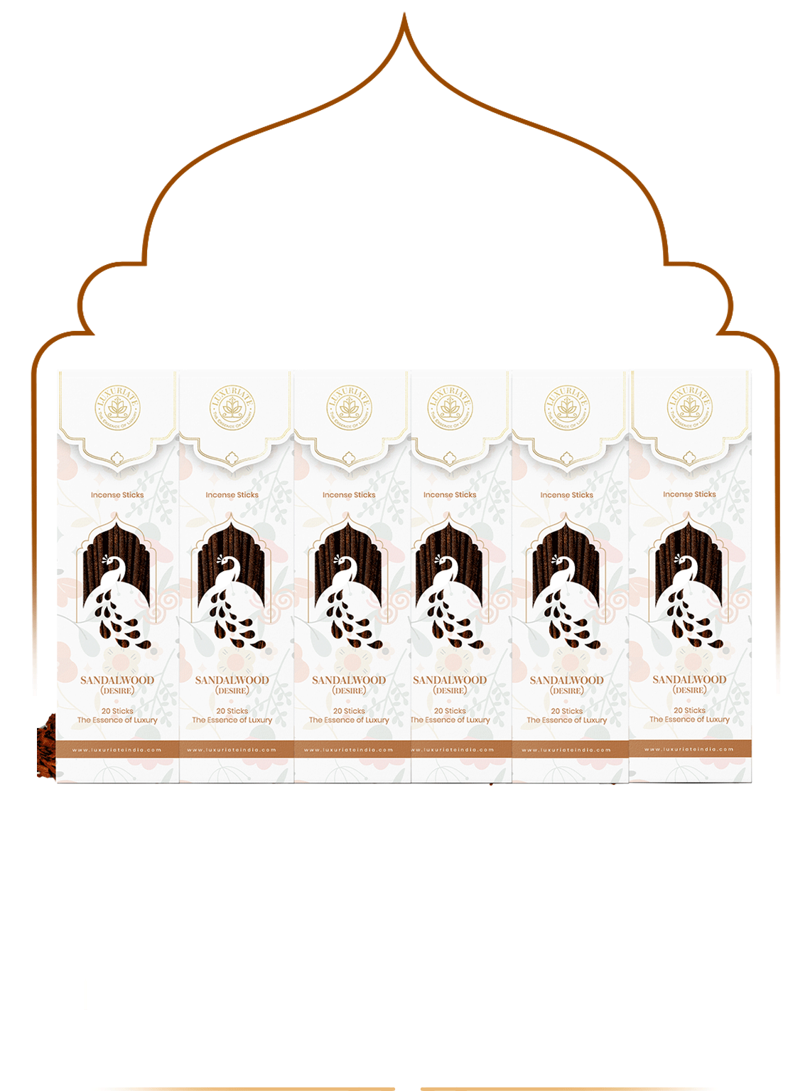 Sandalwood Incense Sticks Pack of 6