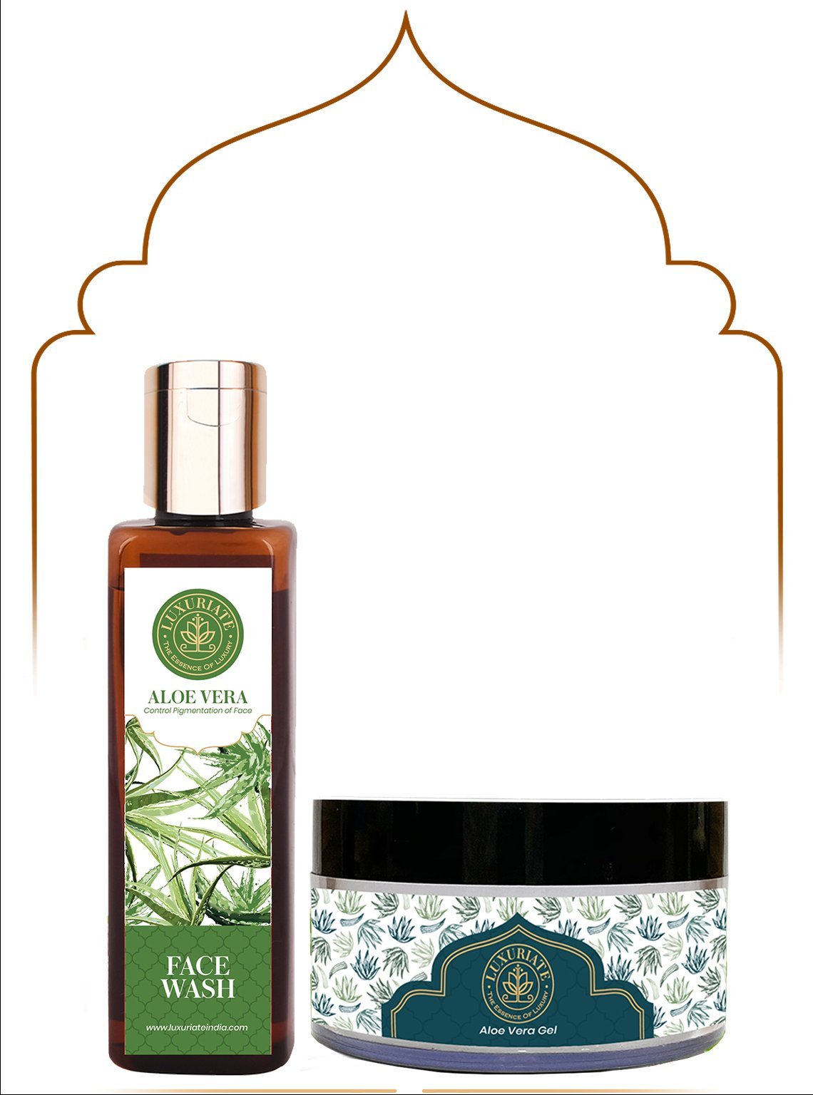 Aloe Vera Face Care Combo (Pack of 2) Face Wash, Gel