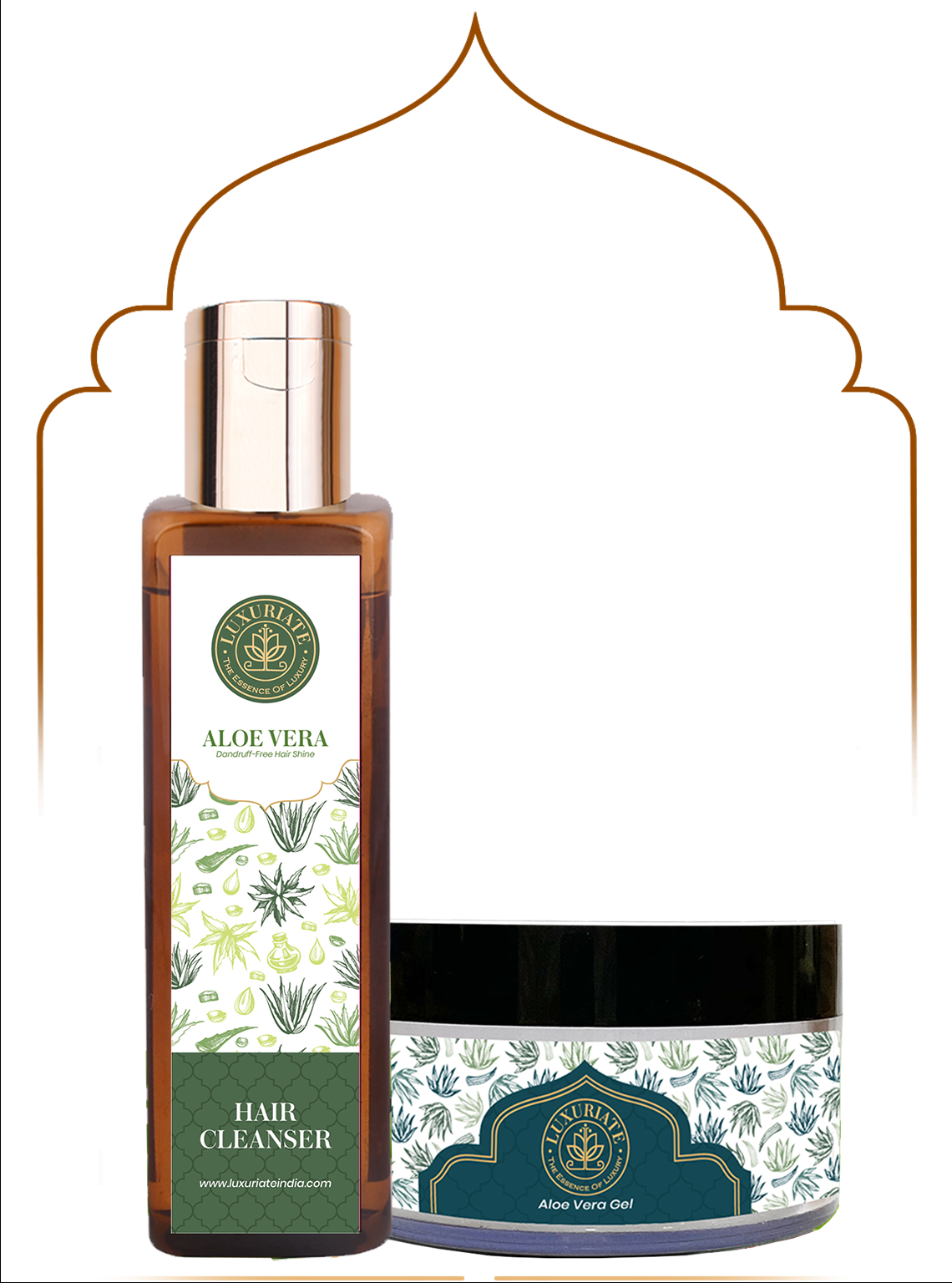 Aloe Vera Hair Care Combo (Pack of 2) Gel, Shampoo