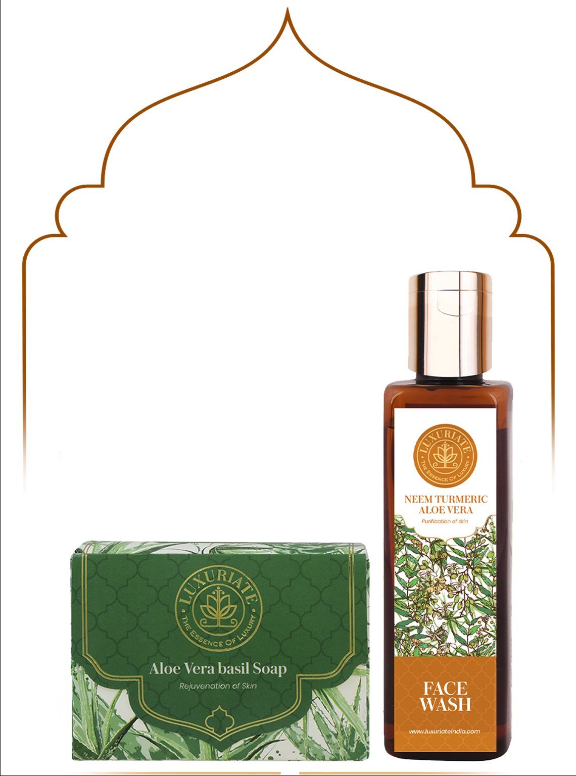 Aloe Vera Skin &amp;amp; Bath Combo (Pack of 2) Soap, Face Wash