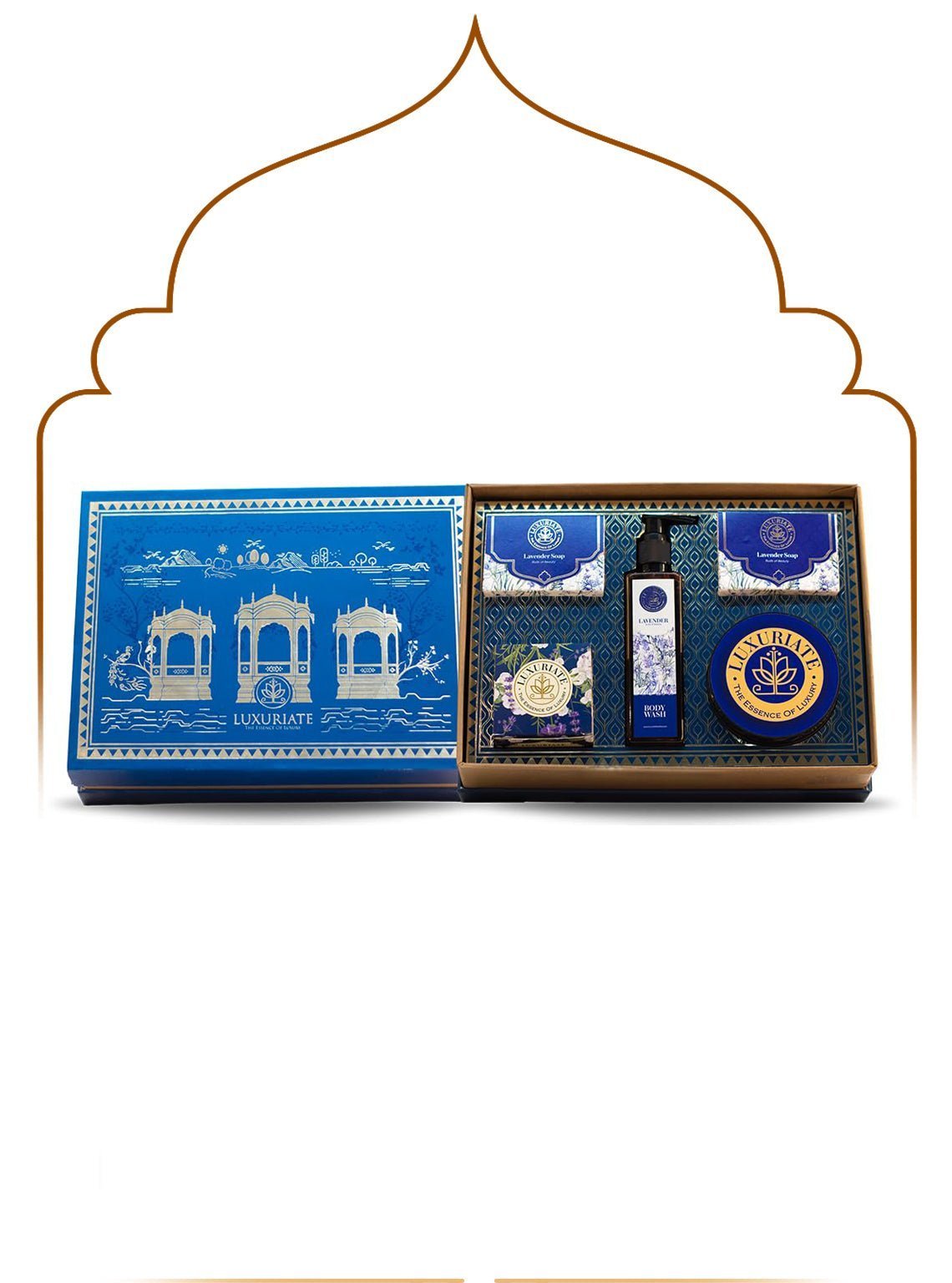 Lavender Skin &amp;amp; Bath Gift Set Box 5PC