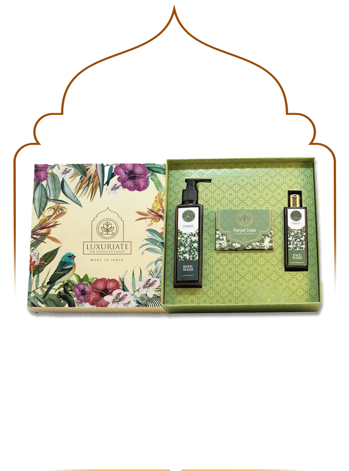 LUXURIATE Parijat Body Care Gift Set Box 3PC