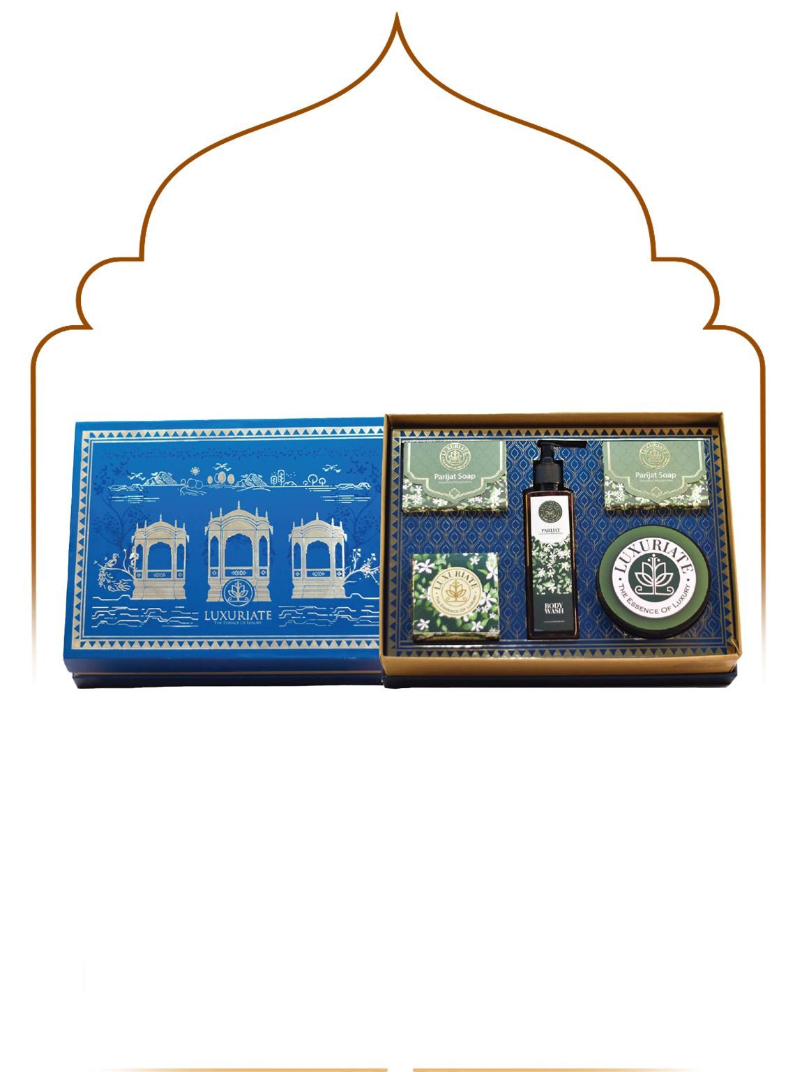 Parijat Skin &amp;amp; Bath Gift Set Box 5PC