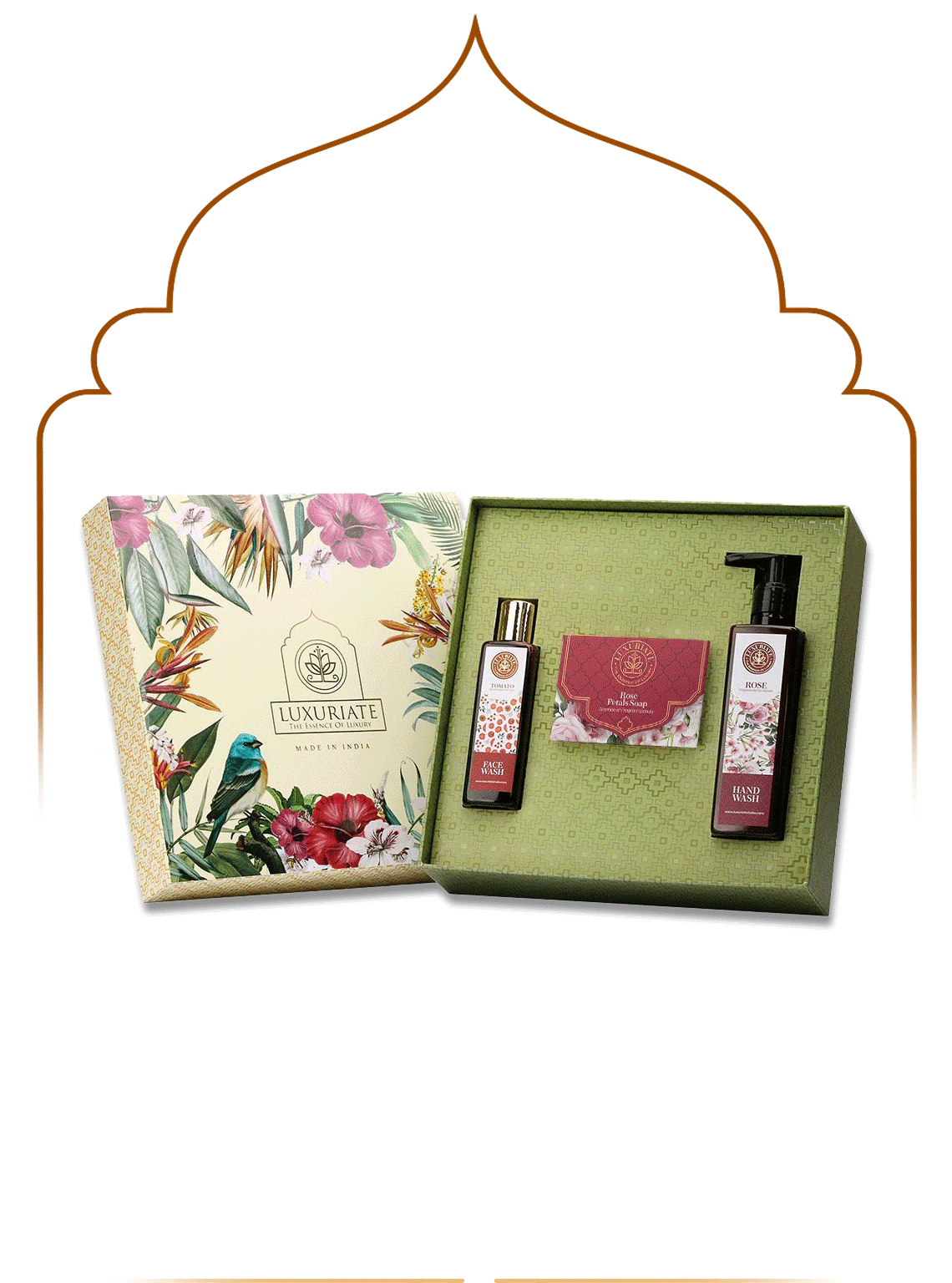 Rose Skin Care Gift Set Box 3PC
