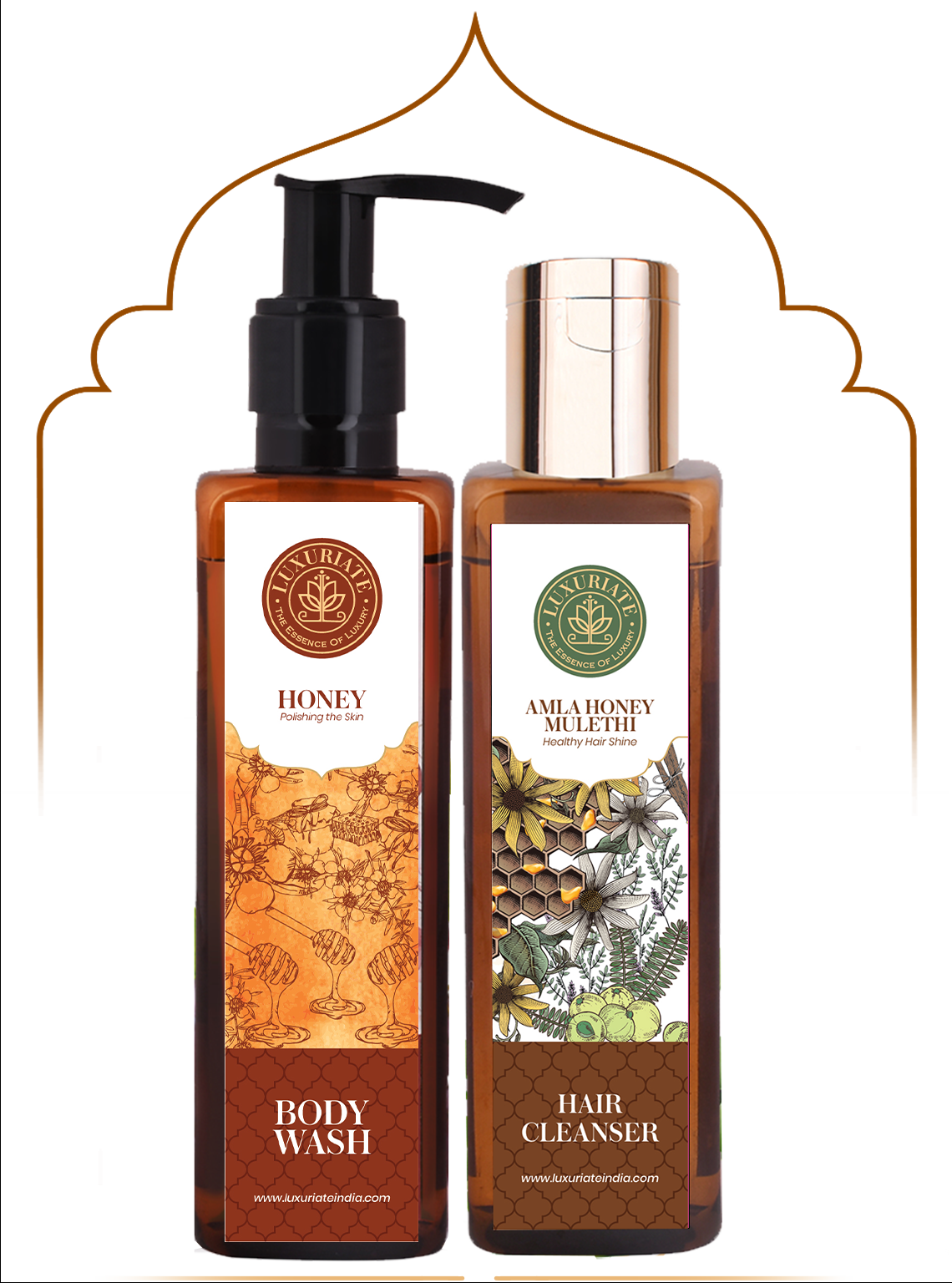 Honey Body &amp;amp; Hair Care Combo (Pack of 2) Body Wash, Shampoo