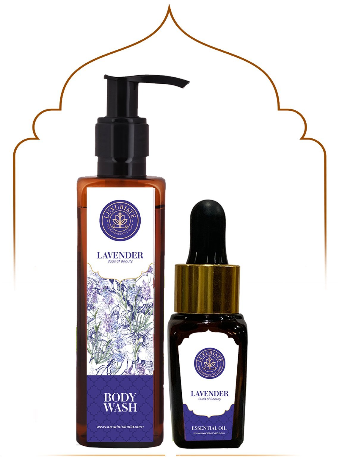 Lavender Body Care Combo (Pack of 2) Body Wash, Essential Oil