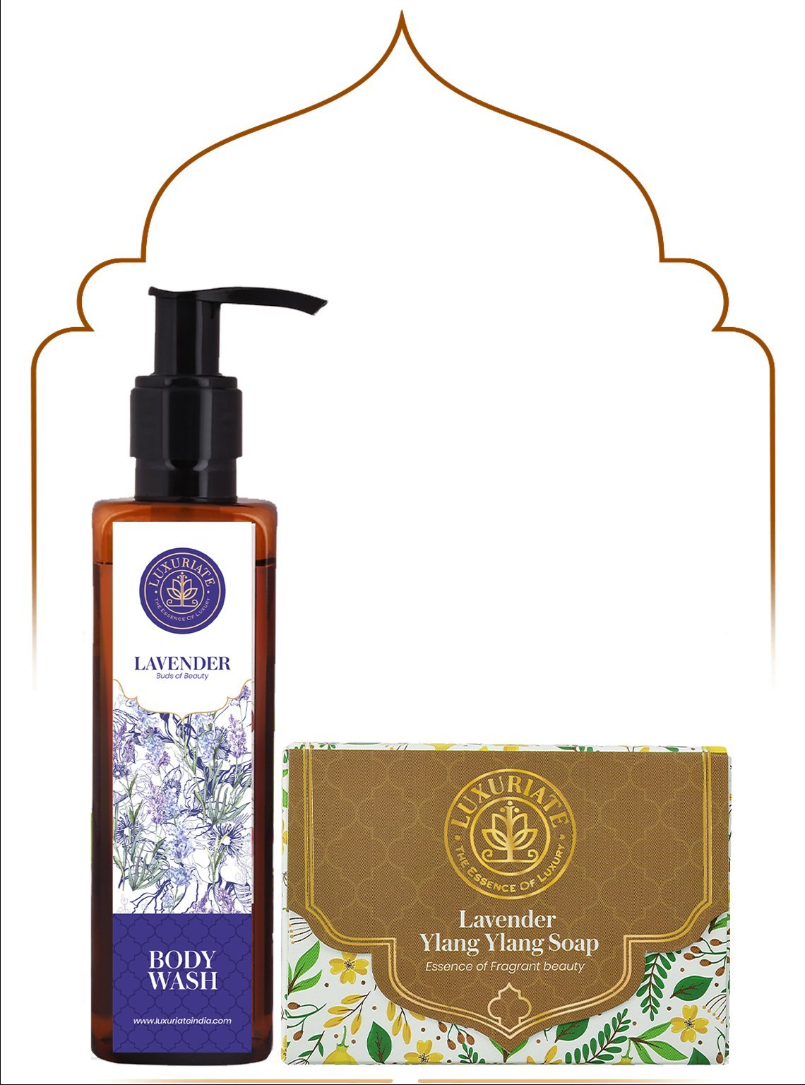 Lavender Bath Essential Combo (Pack of 2) Soap, Body Wash