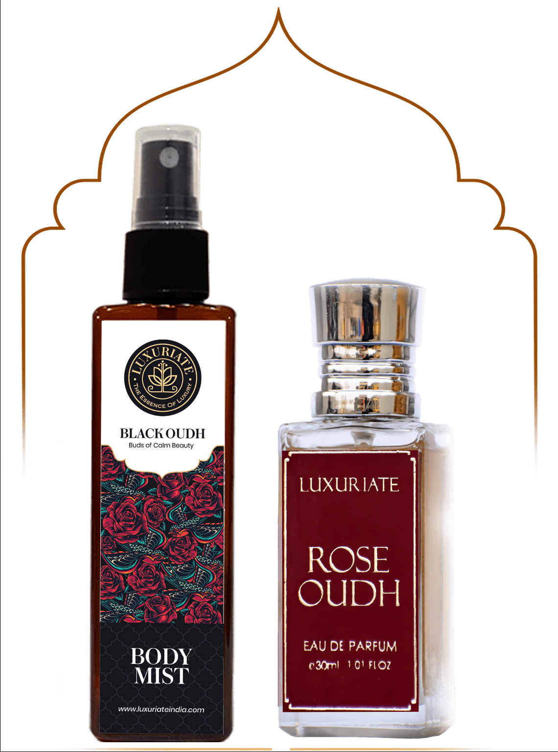 Oudh Luxury Fragrance Combo (Pack of 2) Body Mist, Perfume