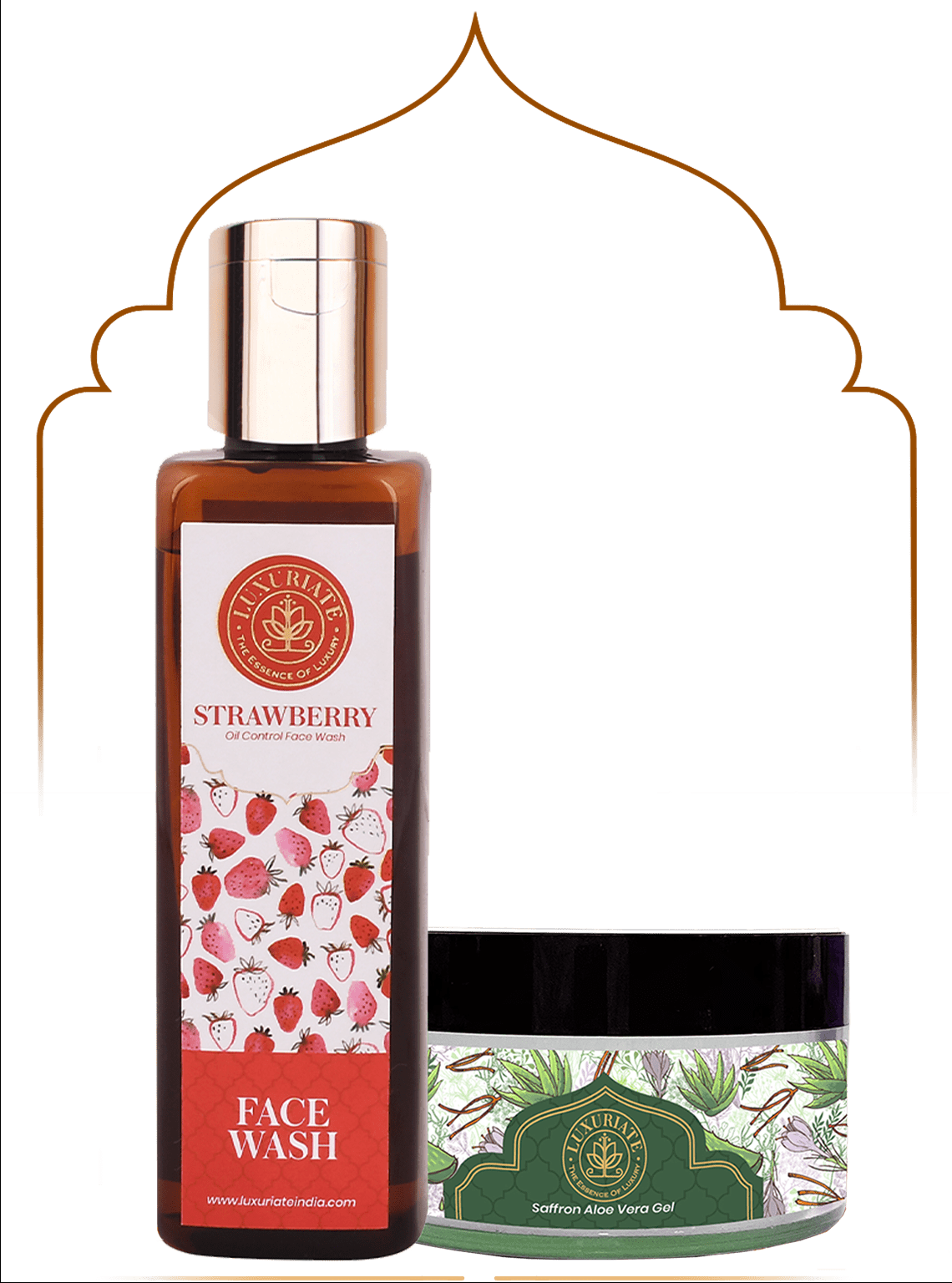 Strawberry Face Care Combo (Pack of 2) Face Wash, Gel