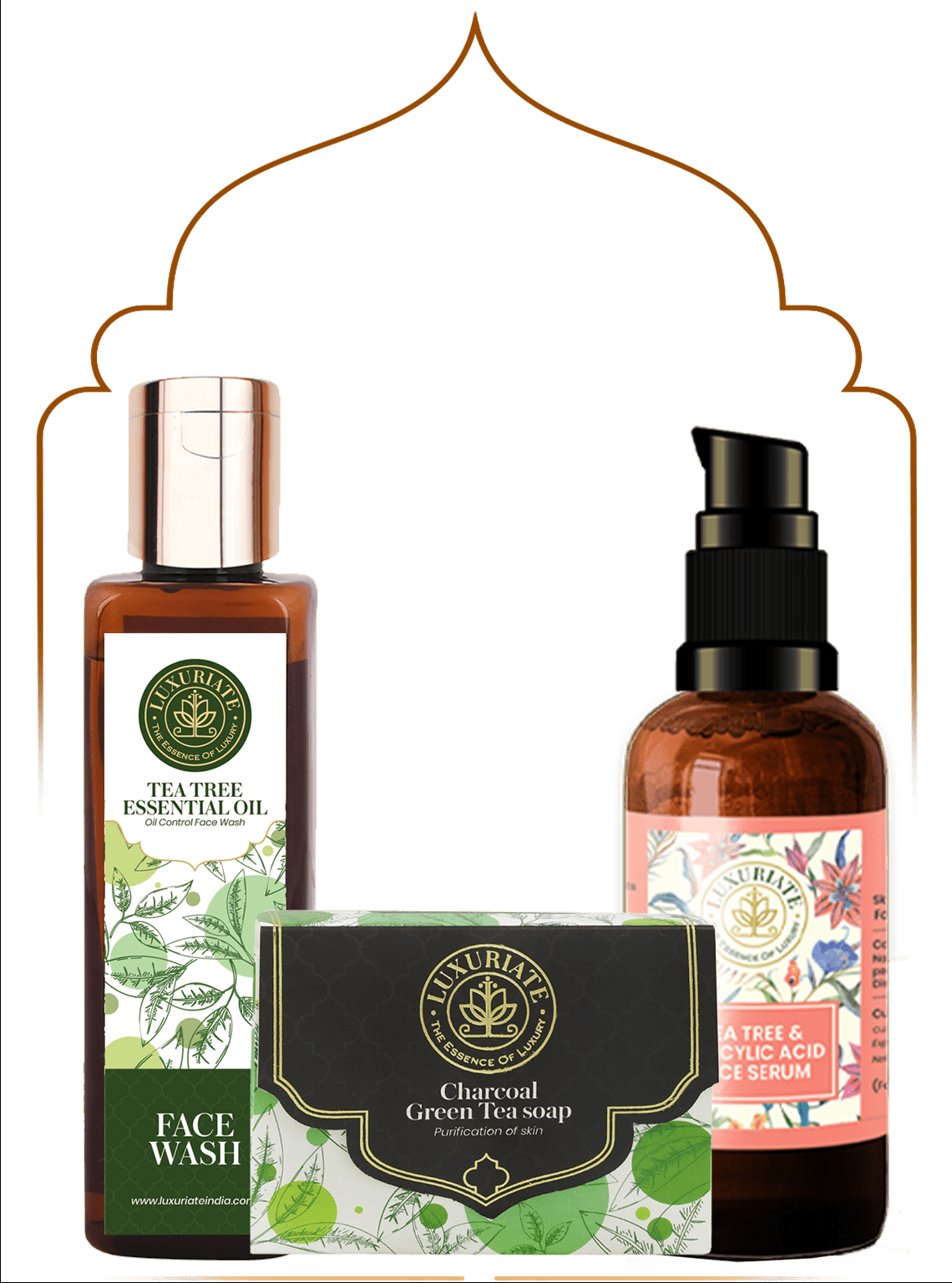 Tea Tree Skin &amp;amp; Bath Combo (Pack of 3) Soap, Face Wash, Serum