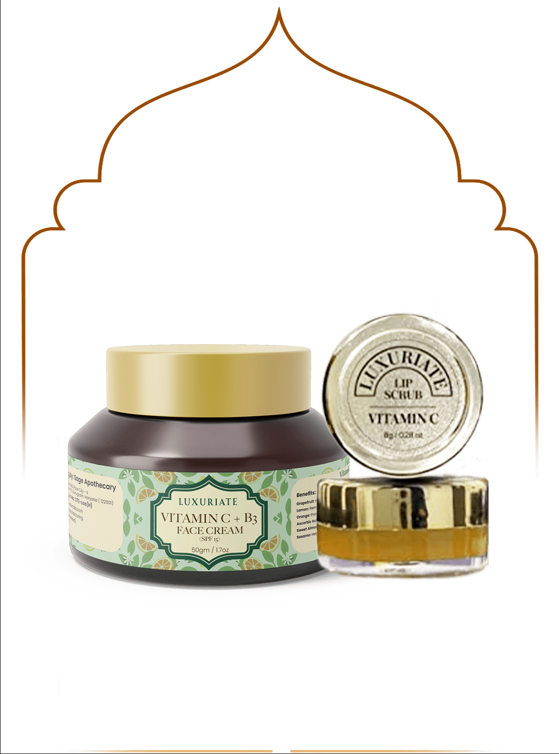 Vitamin C Face Care Combo (Pack of 2) Cream, Lip Balm