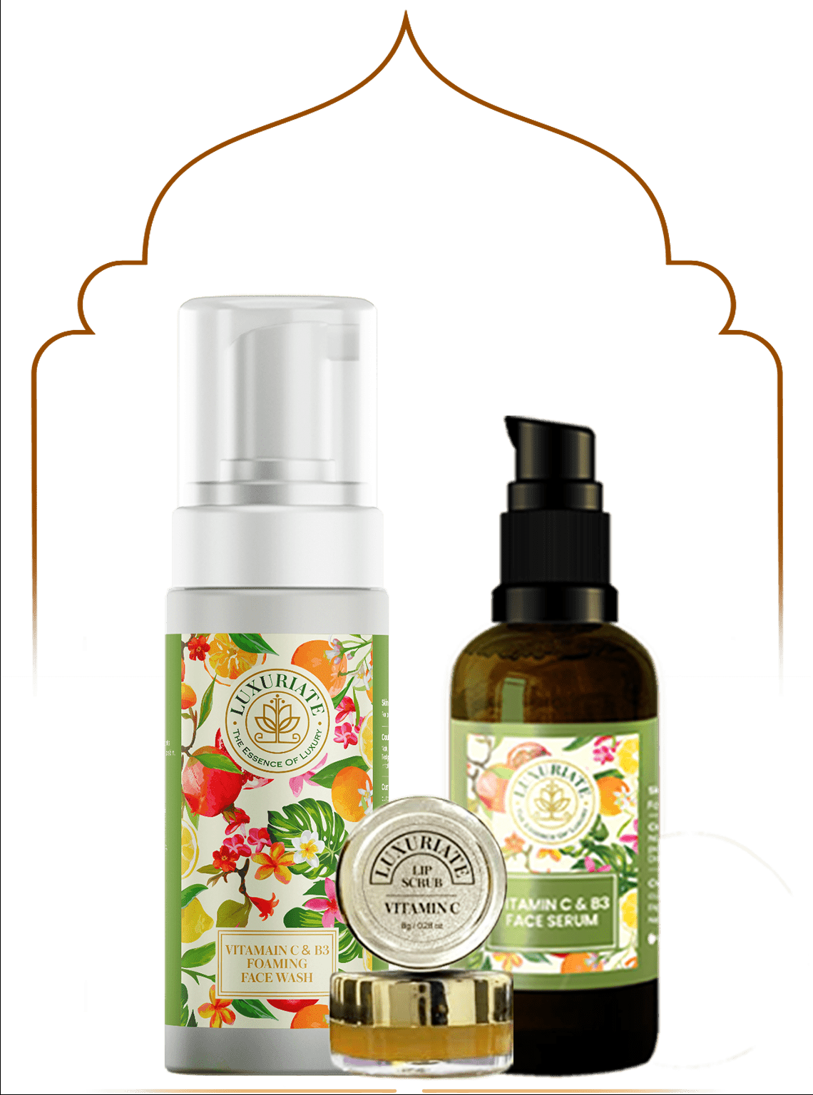 Vitamin C Face Care Kit (Pack of 3) Face Wash, Serum, Lip Balm