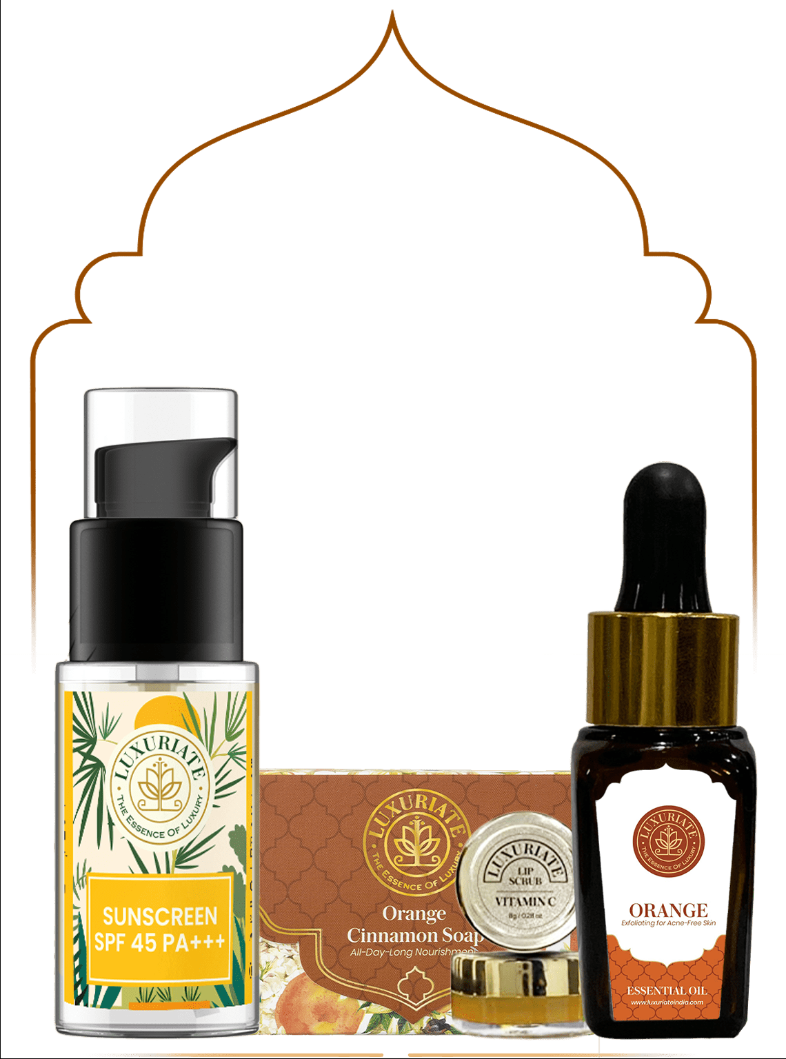 Vitamin C Winter Care Kit (Pack of 4) Soap, Lip Scrub, Essential Oil, Sunscreen