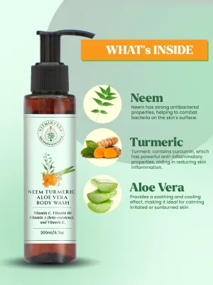 Neem Turmeric Aloe Vera Body Wash 200ml