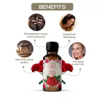 Real Rose Pure Essential Oil for Hair Growth - 15ml — View 3