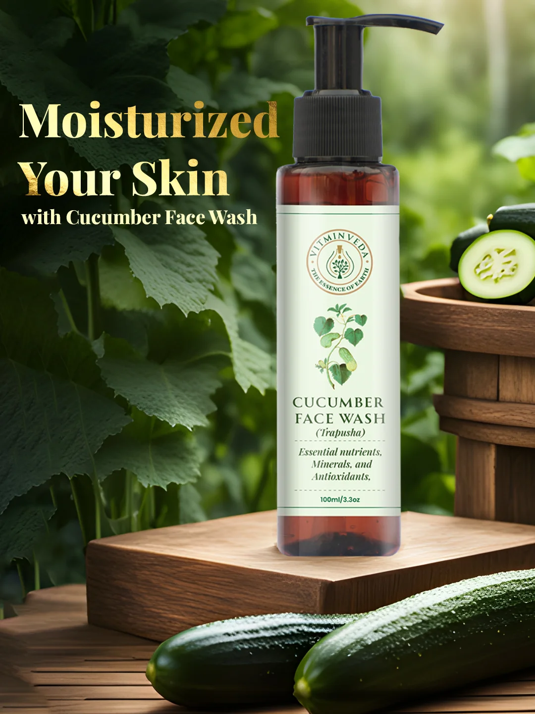 Natural Cucumber Face Wash 100ml