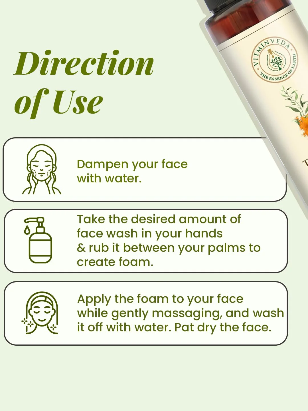 Natural Neem Turmeric Aloe Vera Face Wash 100ml