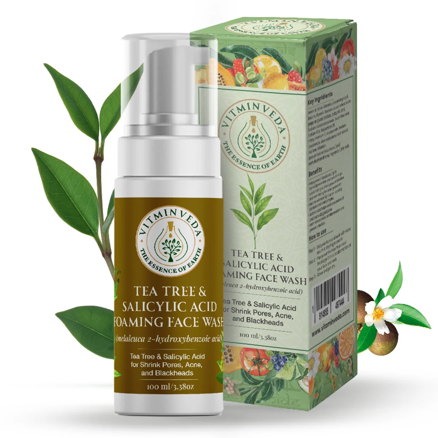 Tea Tree Salicylic Acid Foaming Face Wash - 100ml