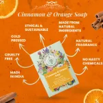 Orange and Cinnamon Soap Bar - 125gm — View 5