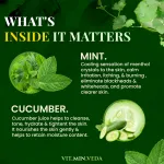 Cucumber and Menthol Herbal Soap Bar - 125gm — View 4