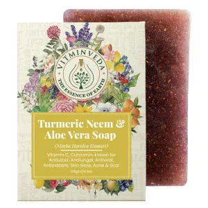 Aloe Vera Neem Turmeric Herbal Soap Bar - 125gm