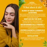 Aloe Vera Neem Turmeric Herbal Soap Bar - 125gm — View 2