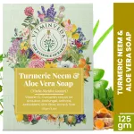 Aloe Vera Neem Turmeric Herbal Soap Bar - 125gm — View 6