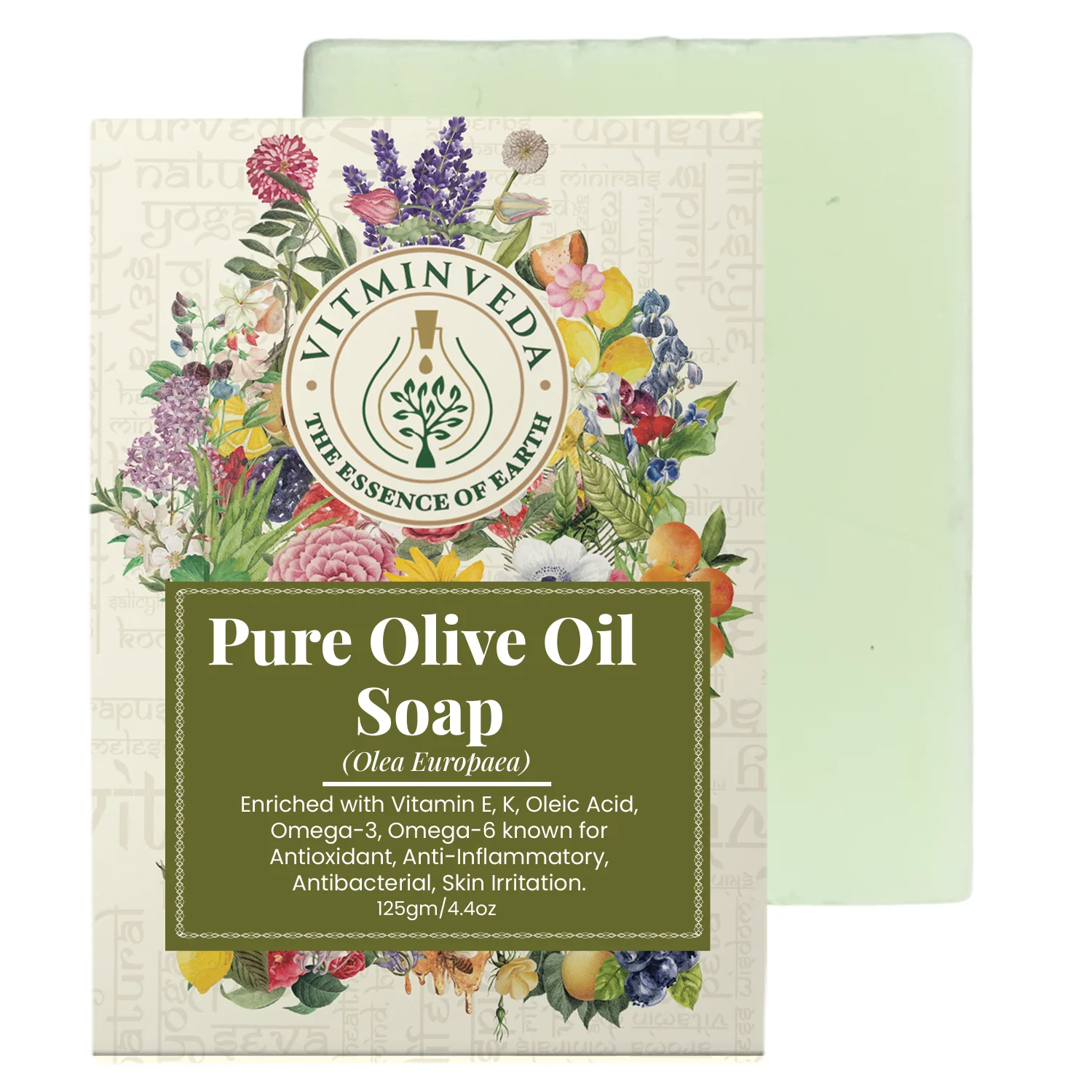 Olive Oil Herbal Soap Bar - 125gm