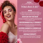 Rose Essence Herbal Soap Bar - 125gm — View 2