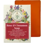 Rose Cinnamon Herbal Soap Bar - 125gm — View 16