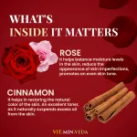 Rose Cinnamon Herbal Soap Bar - 125gm — View 4